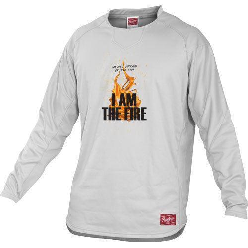 Rawlings Dugout Youth Fleece Pullover - I Am The Fire - Smash It Sports