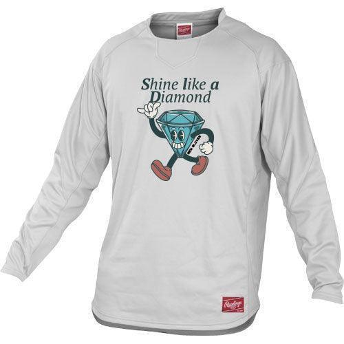 Rawlings Dugout Youth Fleece Pullover - Shine Like A Diamond – Product View | Smash It Sports | pro