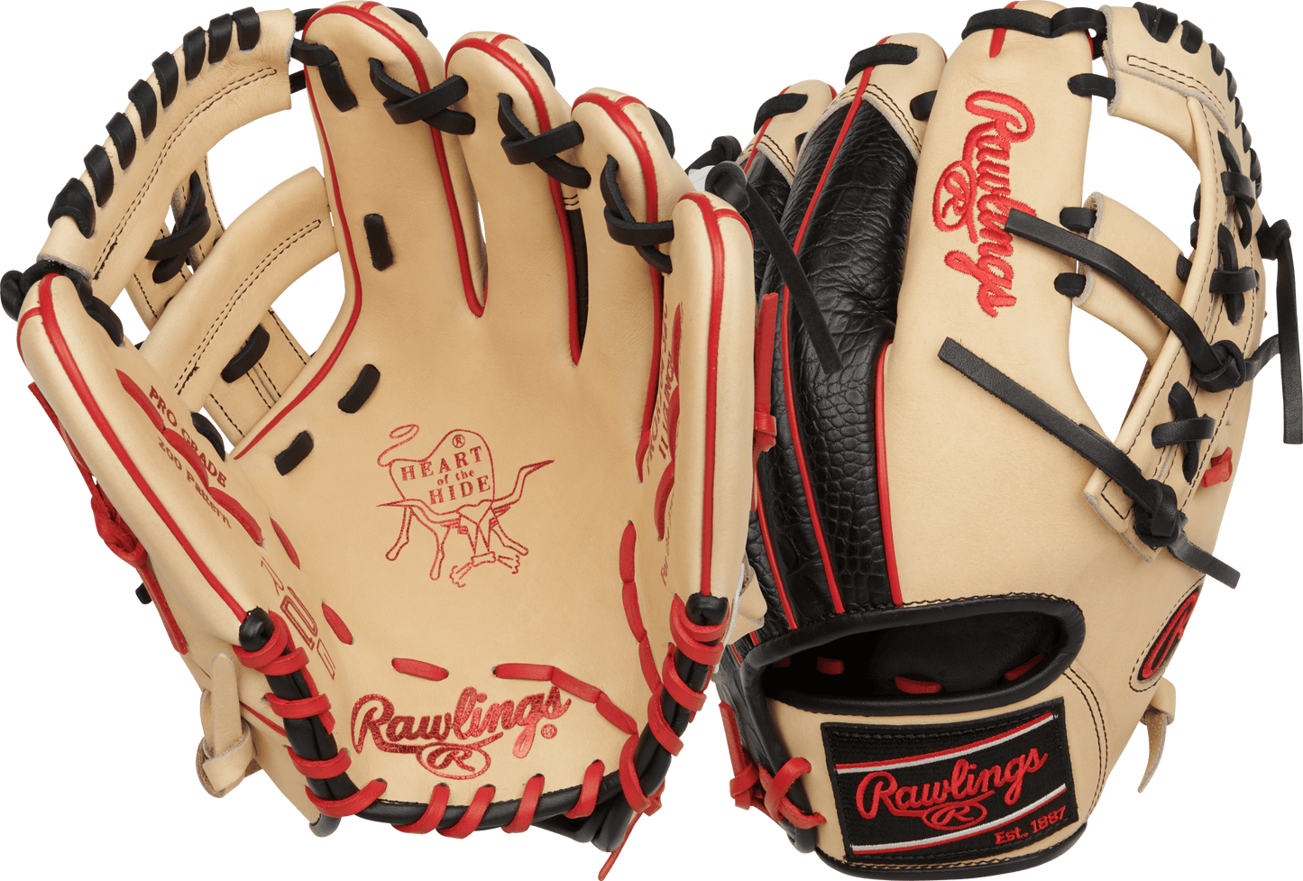 Rawlings Heart of the Hide 11.5" Baseball Fielding Glove - RPROR204-32C – Specs Overview | Smash It Sports | leather, kip, pr