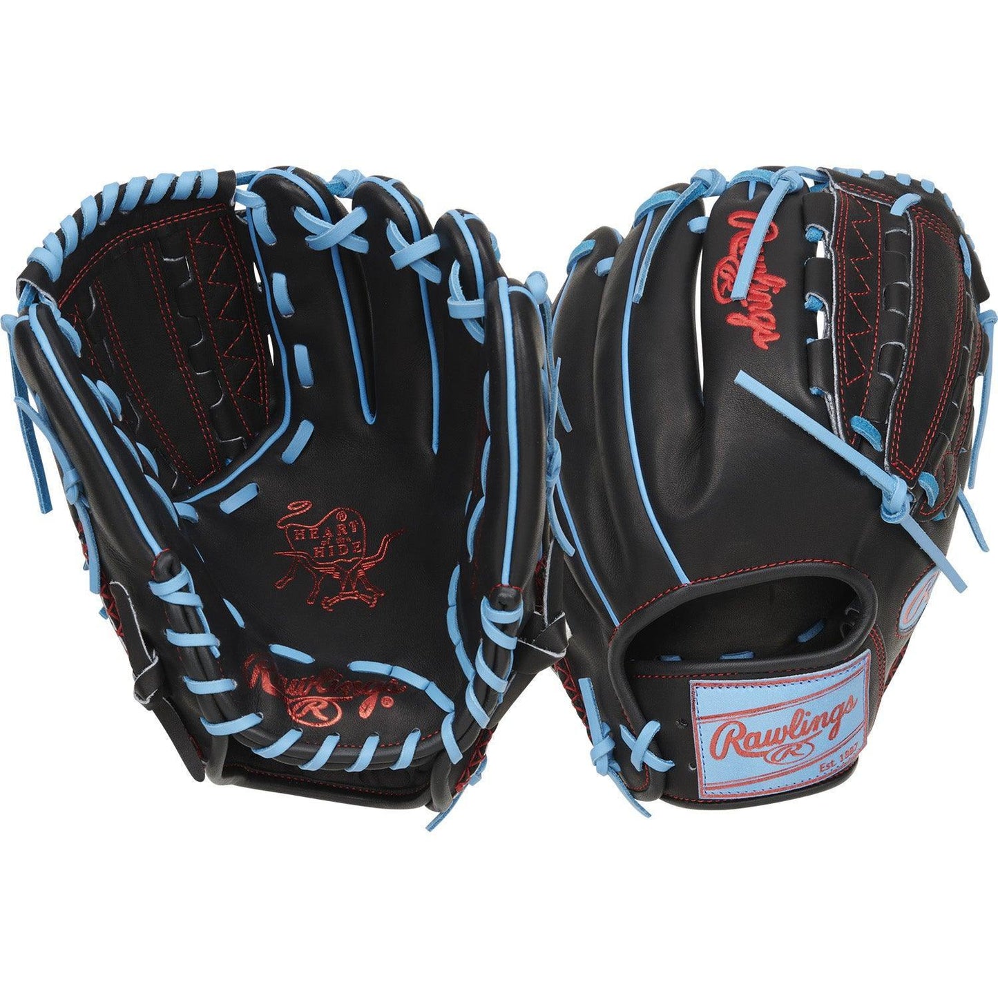 Rawlings Heart Of The Hide Color Sync 11.75" Baseball Fielding Glove - RPRO205-12BCB – Product View | Smash It Sports | leath