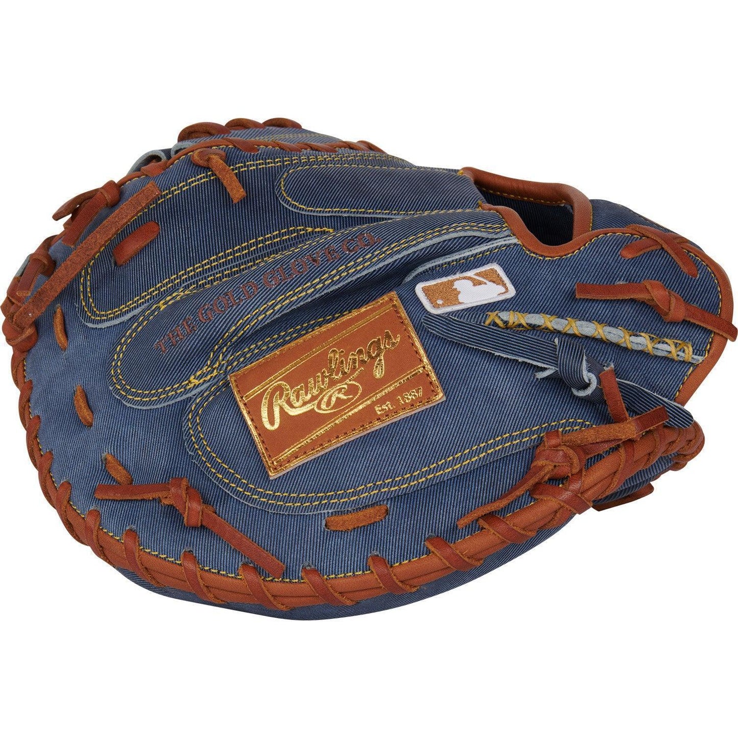 Rawlings Heart of the Hide Pro Label Denim Edition 34" Baseball Catcher's Glove/Mitt - PROCM43D – Product View | Smash It Spo