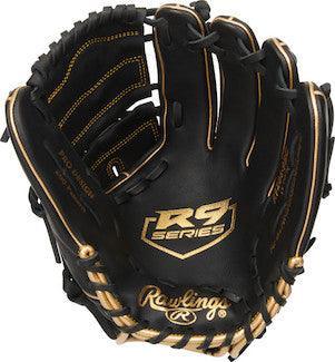 Rawlings R9 12" Pitcher/Infield Baseball Fielding Glove - R9206-9BG – Product View | Smash It Sports | leather, pro