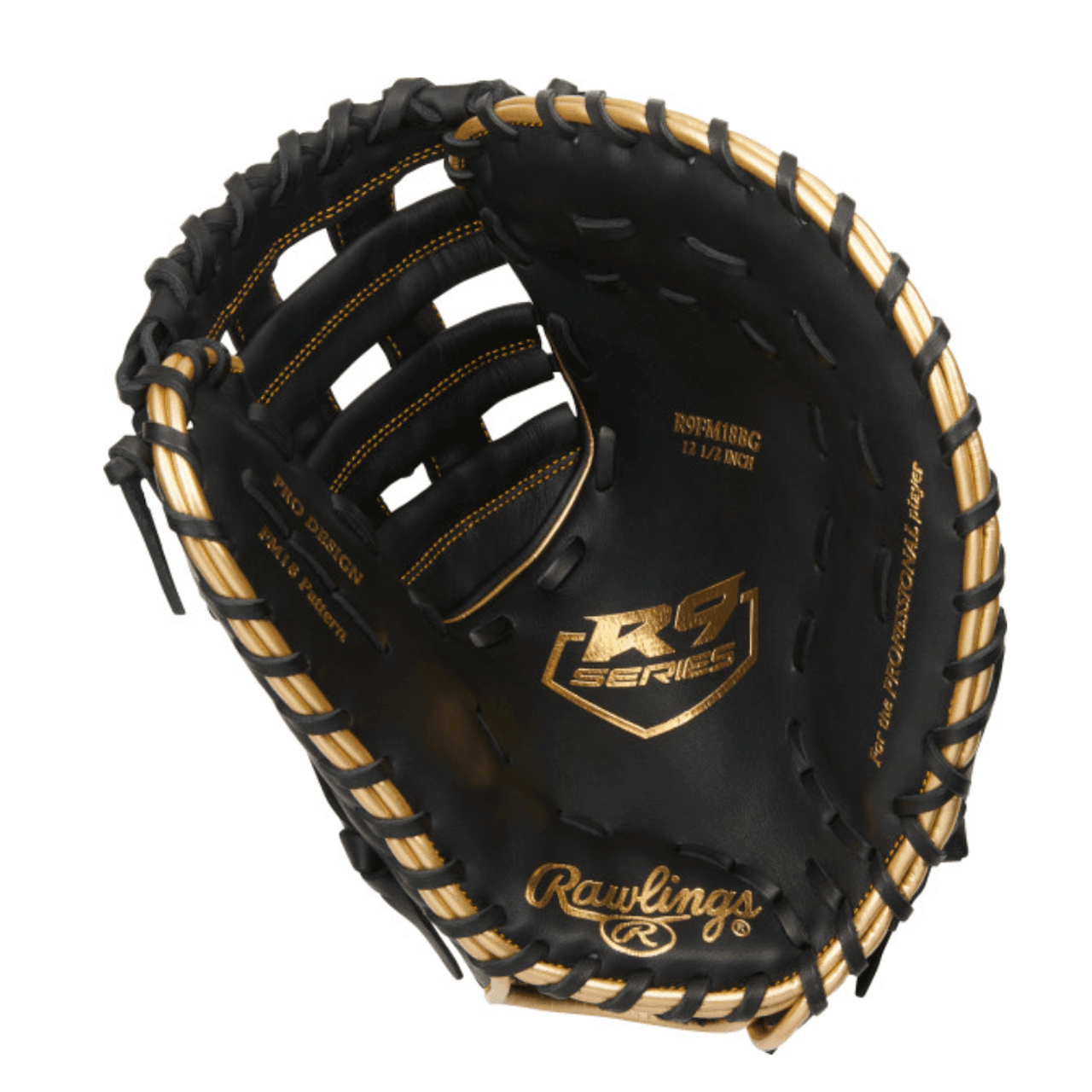 Rawlings R9 Baseball 12.5" First Base Mitt/Glove R9FM18BG – Specs Overview | Smash It Sports | leather, pro