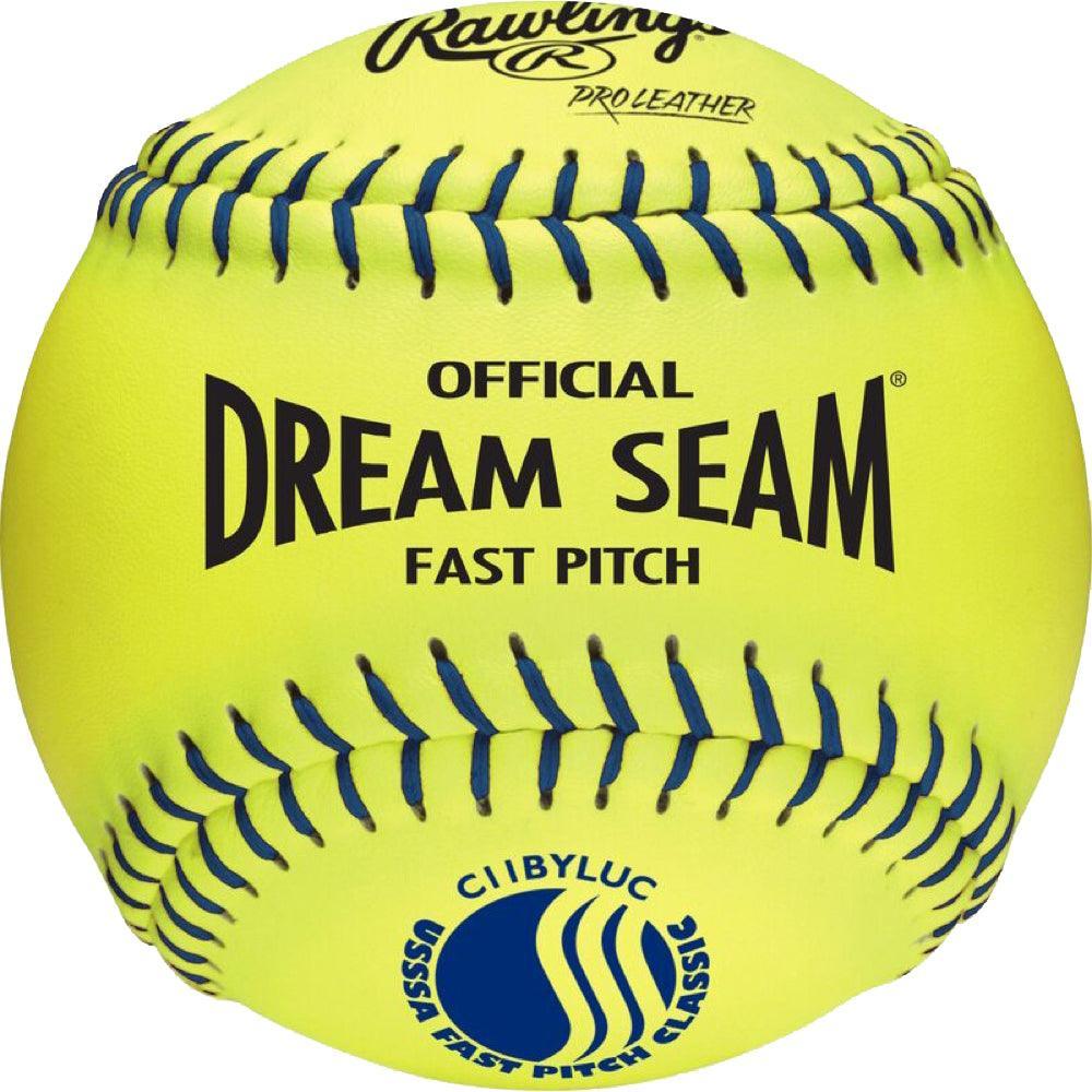 Rawlings USSSA 11" Official Dream Seam Fastpitch Softballs C11BYLUC – Primary View | Smash It Sports