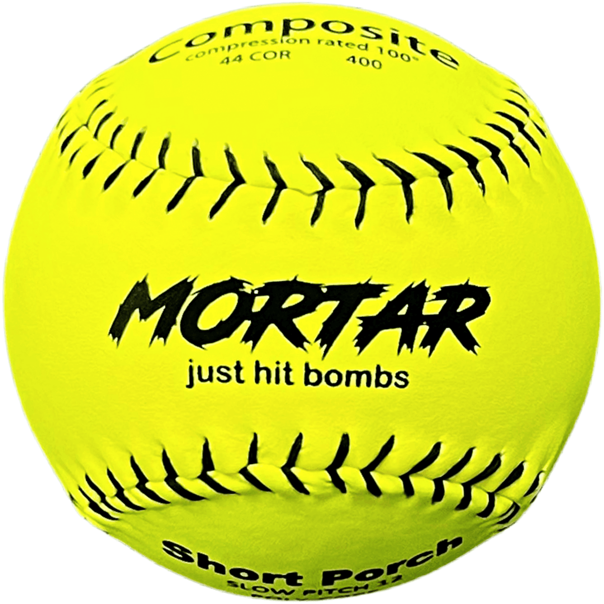 Short Porch Mortar Extreme 44/400 11" Women's Slowpitch Softballs – Specs Overview | Smash It Sports | composite