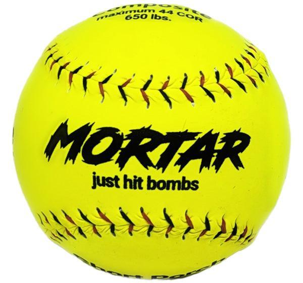 Short Porch Mortar Extreme 44/650 12" Slowpitch Softballs – Product View | Smash It Sports | composite