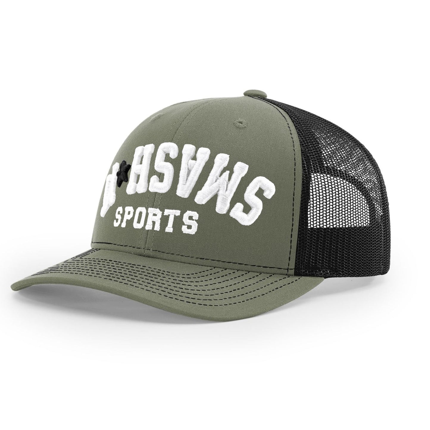 Smash It Sports R112 Trucker Hat - Green/Black/White – Product View | Smash It Sports | leather