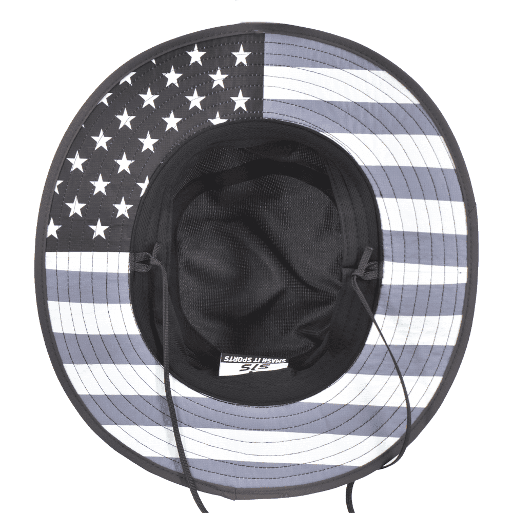 Smash It Sports Bucket Hat Black Ops with Red/White/Blue Patch – Specs Overview | Smash It Sports