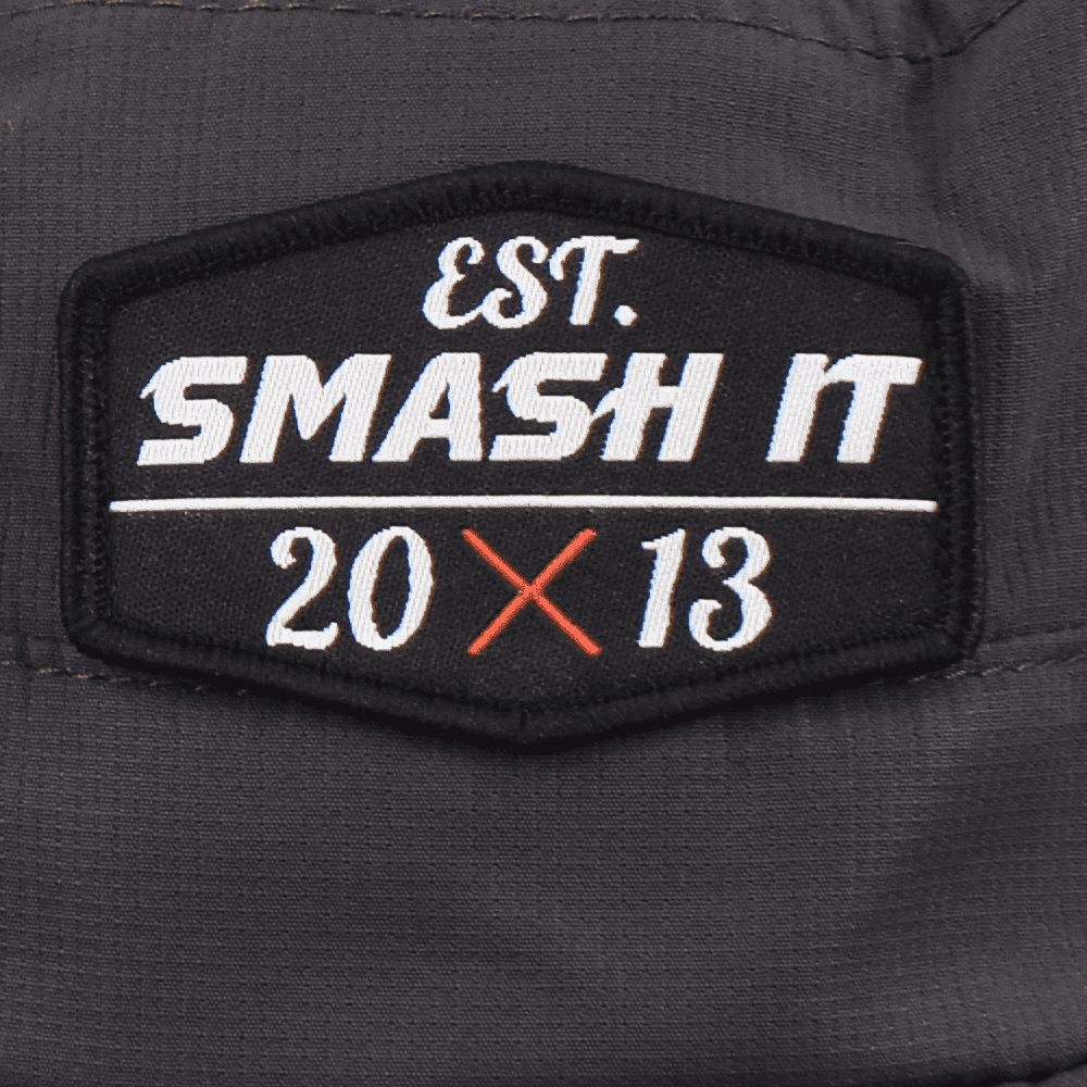Smash It Sports Bucket Hat Charcoal with Black Patch - Smash It Sports
