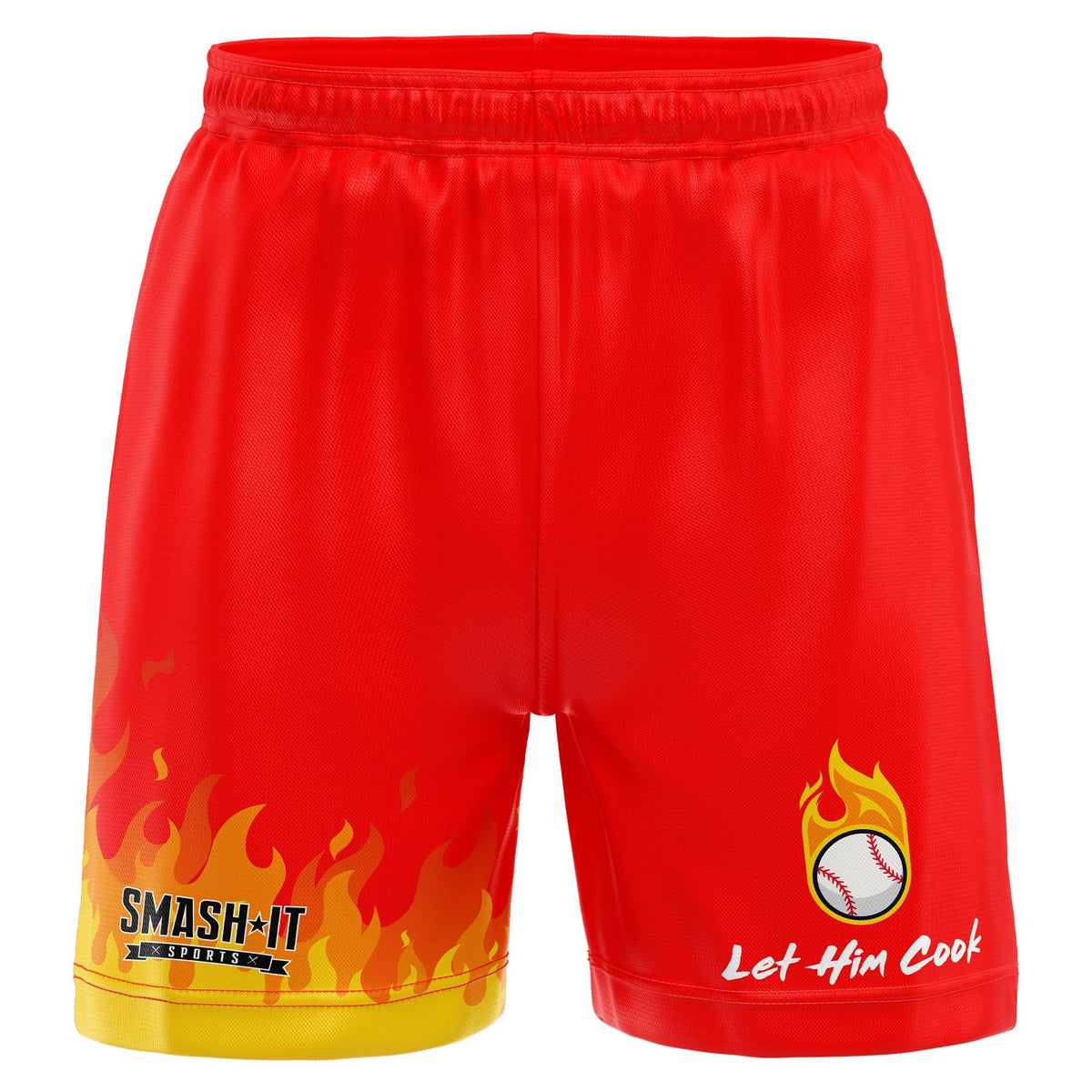 Smash It Sports Mesh Shorts - Let Him Cook – Product View | Smash It Sports | pro, sport