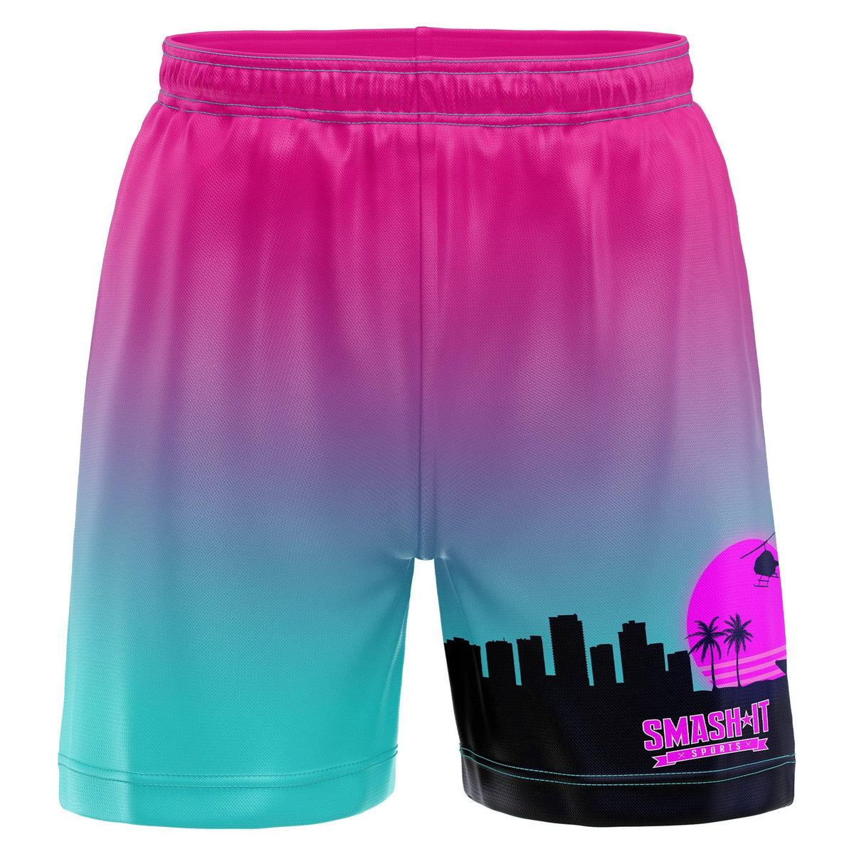 Smash It Sports Mesh Shorts - Miami Vice – Product View | Smash It Sports | pro, sport