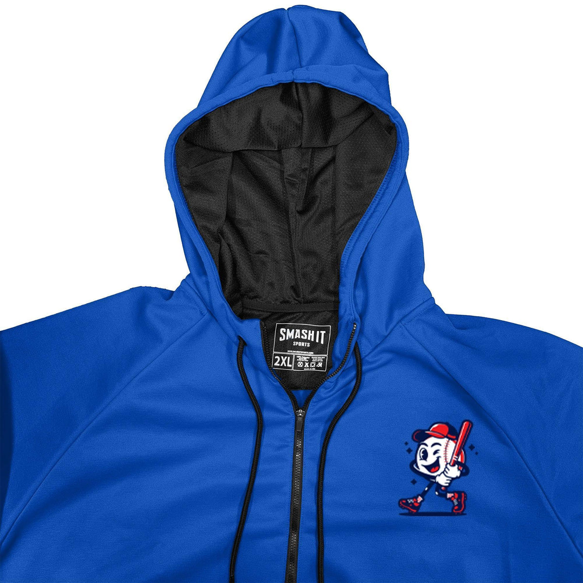 Smash It Sports "Smashie" BP Fleece Hoodie - Royal – Product View | Smash It Sports | sport