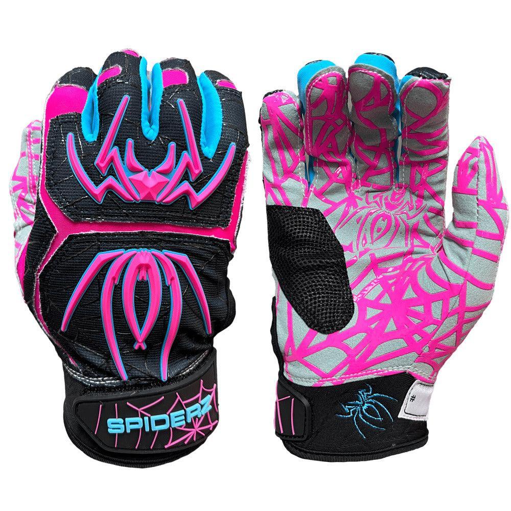 Spiderz HYBRID Batting Gloves - Black Vice – Product View | Smash It Sports | pro, web