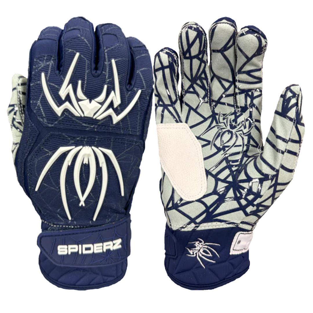 Spiderz HYBRID Batting Gloves - Navy/White – Product View | Smash It Sports | pro, web