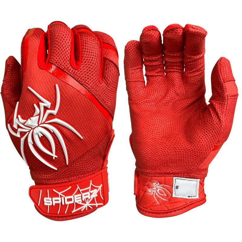Spiderz PRO Batting Gloves - Red/White – Product View | Smash It Sports | leather, pro