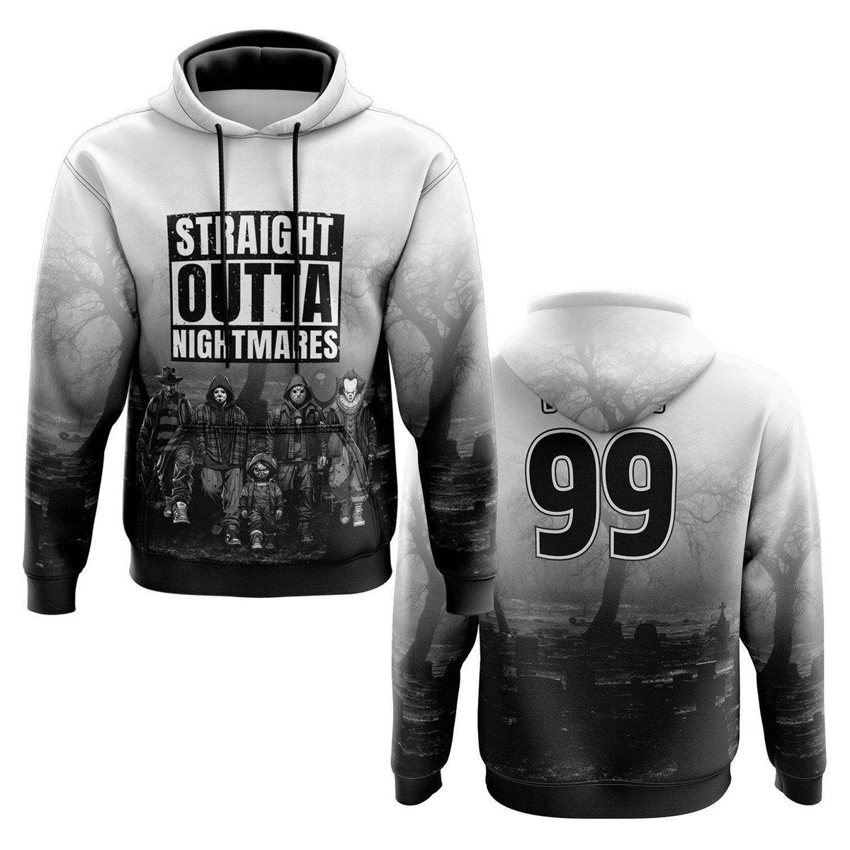 Straight Outta Nightmares Hoodie (Customized Buy-In) – Product View | Smash It Sports | pro