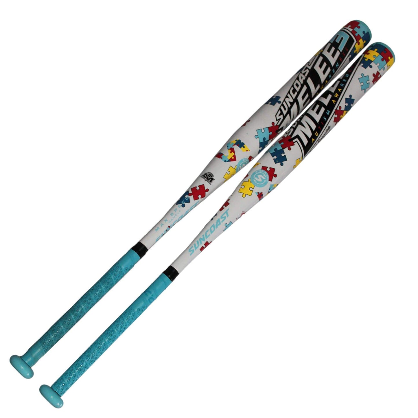 Suncoast Melee 3 Autism Awareness End Loaded 13" 1PC SSUSA Senior Slowpitch Softball Bat- SMAASE – Primary View | Smash It Sp