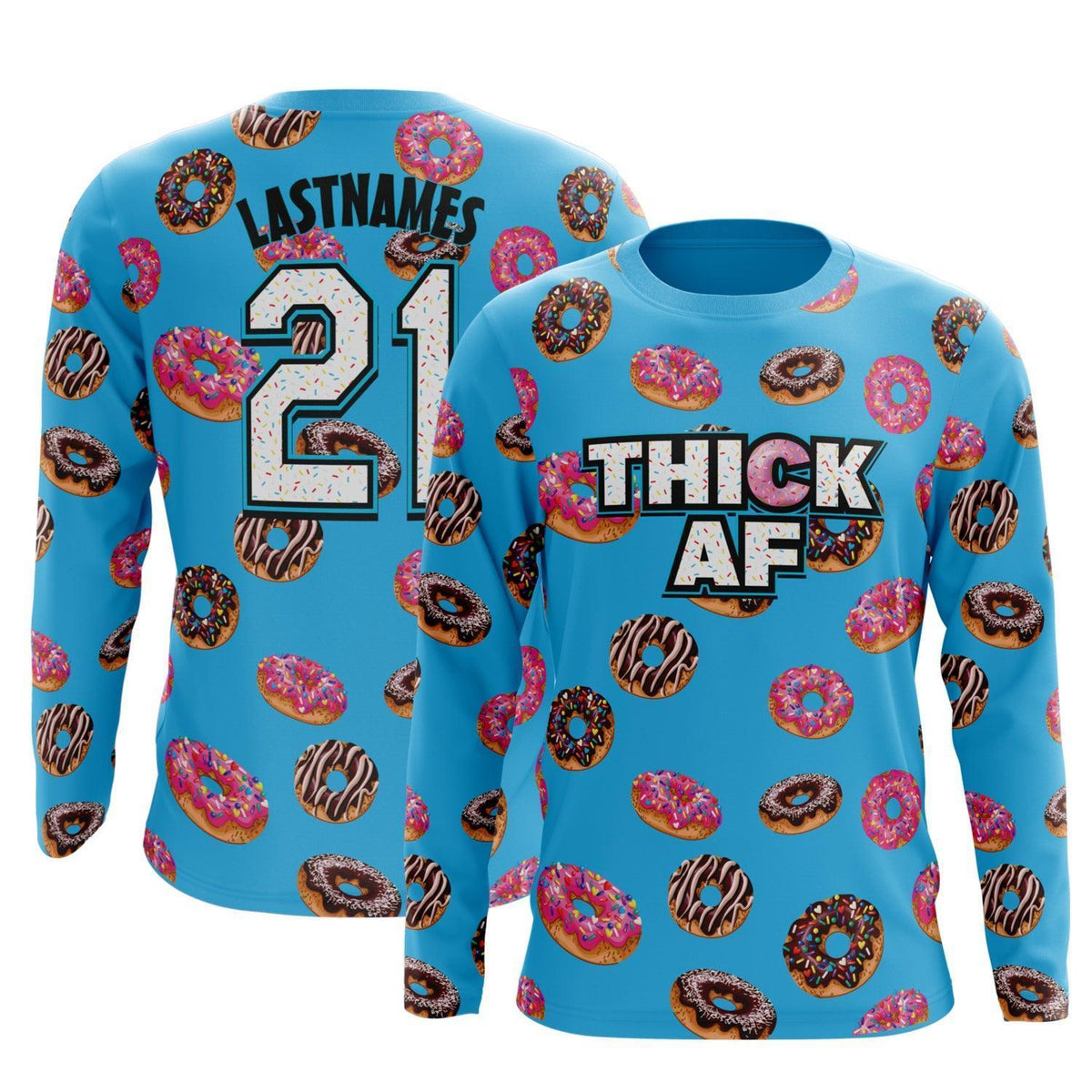Thick AF Long Sleeve Jersey (Customized Buy-In) – Product View | Smash It Sports | pro