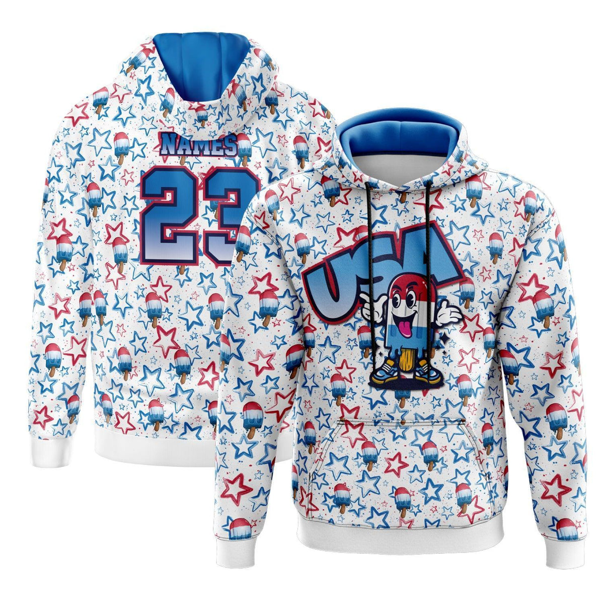 USA Pop Hoodie (Customized Buy-In) – Product View | Smash It Sports | pro