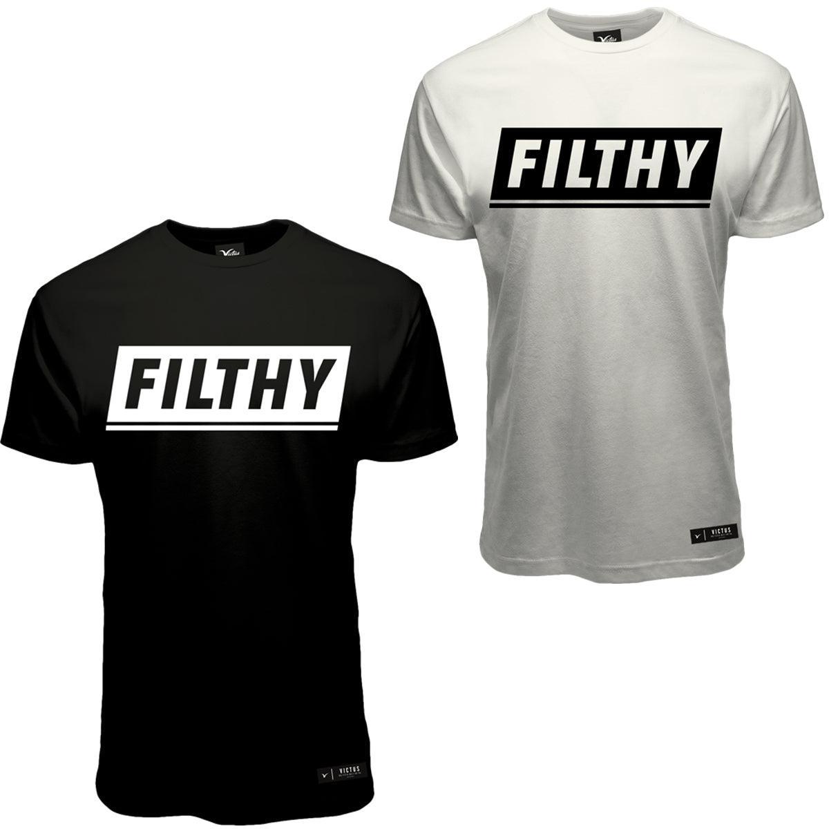 Victus 'Filthy' Statement Cotton Short Sleeve T Shirt ā Primary View | Smash It Sports | Make, Filthy, Statement
