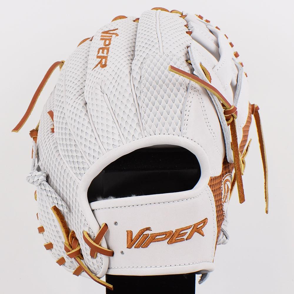 Viper Japanese Kip Leather Fielding Glove White/Tan – Fourth View | Smash It Sports | This, Lightweight, Japanese Kip