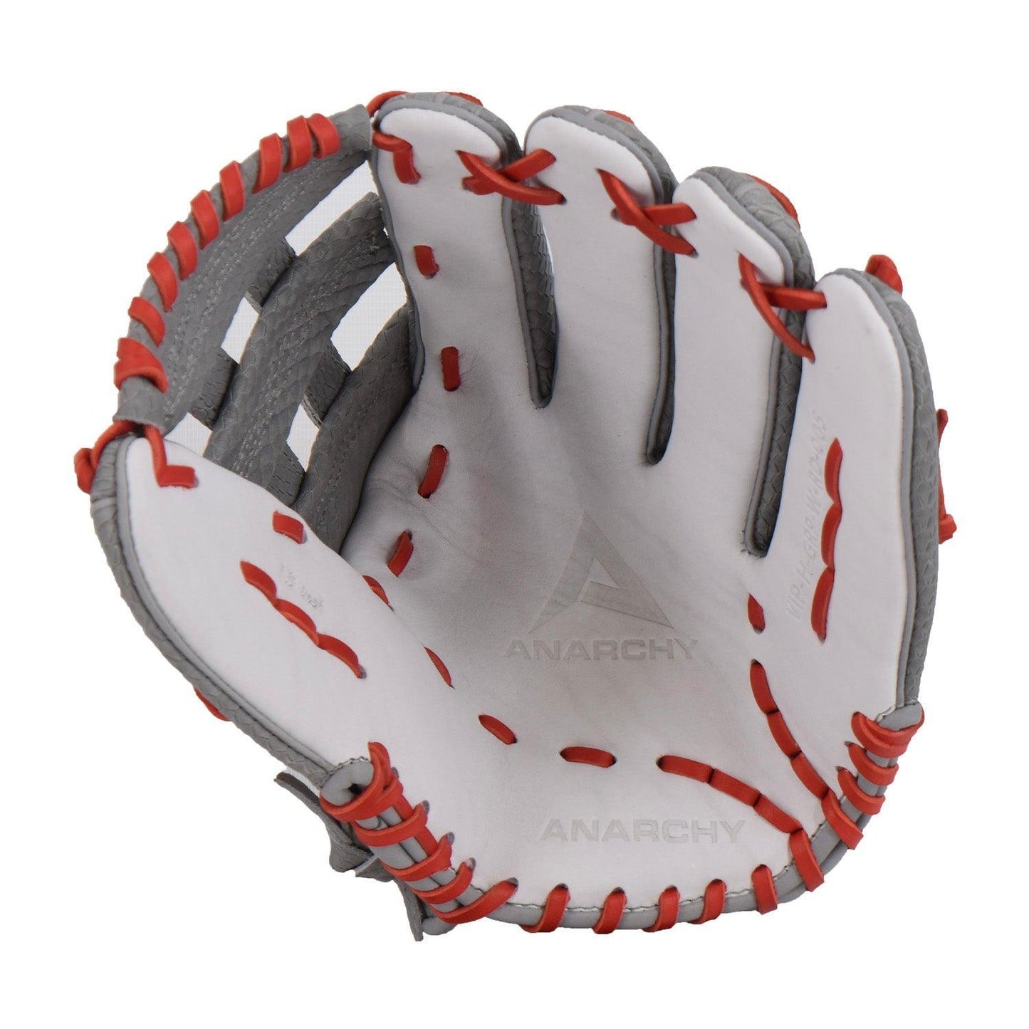 Viper Premium Leather Slowpitch Softball Fielding Glove Anarchy Edition - VIP-H-GRP-W-RD-005 – Fourth View | Smash It Sports