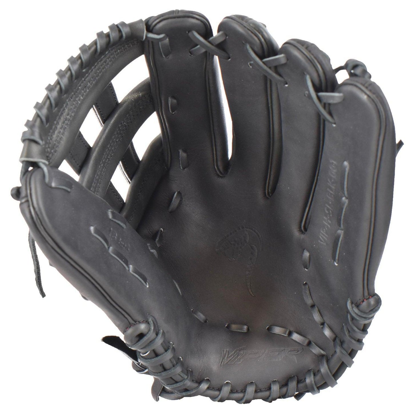 Viper Premium Leather Slowpitch Softball Fielding Glove Game Ready Edition - VIP-H-SL-BLK-001 – Fourth View | Smash It Sport