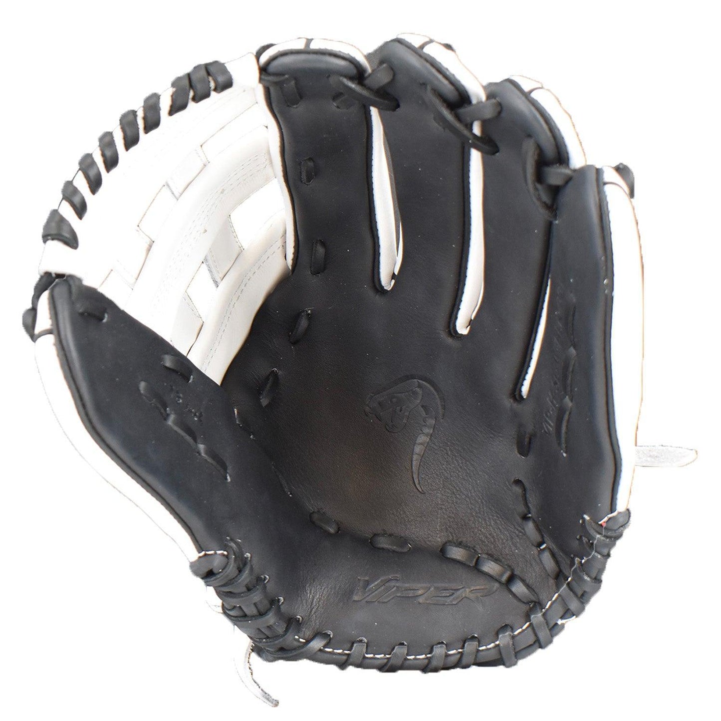 Viper Premium Leather Slowpitch Softball Fielding Glove Game Ready Edition - VIP-H-SL-W-BLK-001 – Fourth View | Smash It Sp