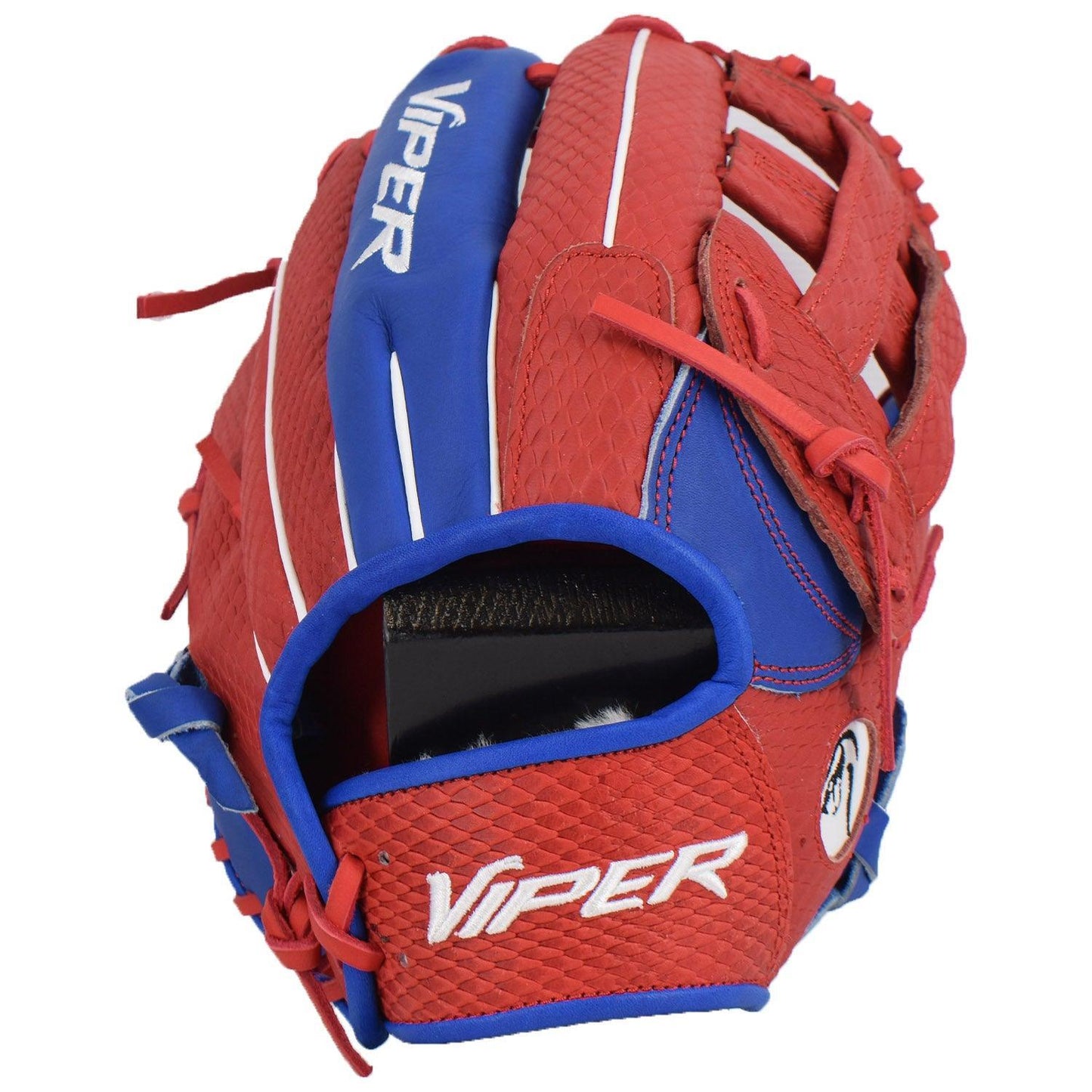 Viper Premium Leather Slowpitch Softball Fielding Glove VIP-H-RRBW-001 – Fourth View | Smash It Sports