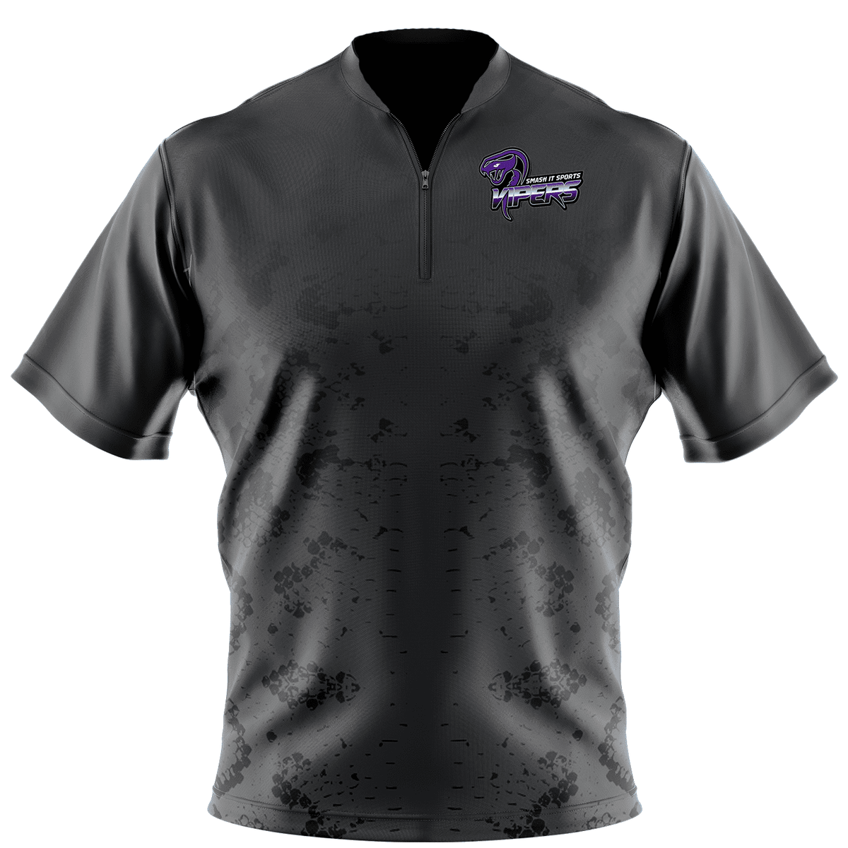 Vipers Short Sleeve Quarter Zip - Charcoal – Specs Overview | Smash It Sports | This, Show, Viper