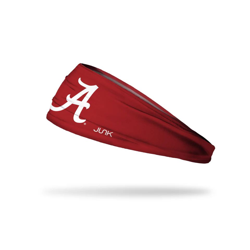 Junk Headband University of Alabama: White and Crimson - Big Bang Lite
