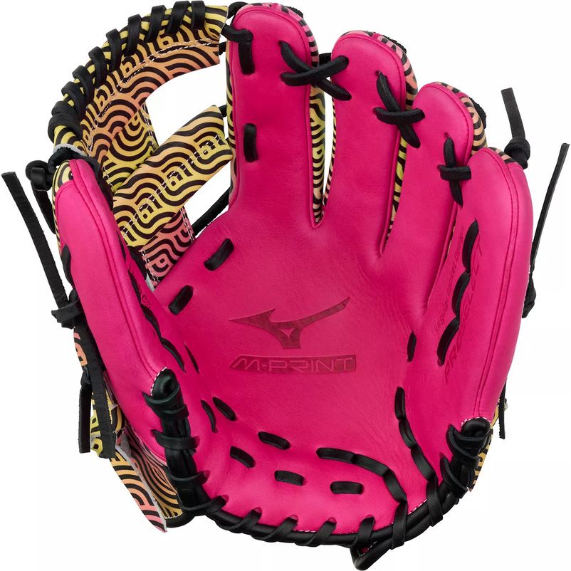 Mizuno Pro Select 11.5" Baseball Fielding Glove - GPS-40RMP Miami Breeze – Product View | Smash It Sports | leather, steerhid