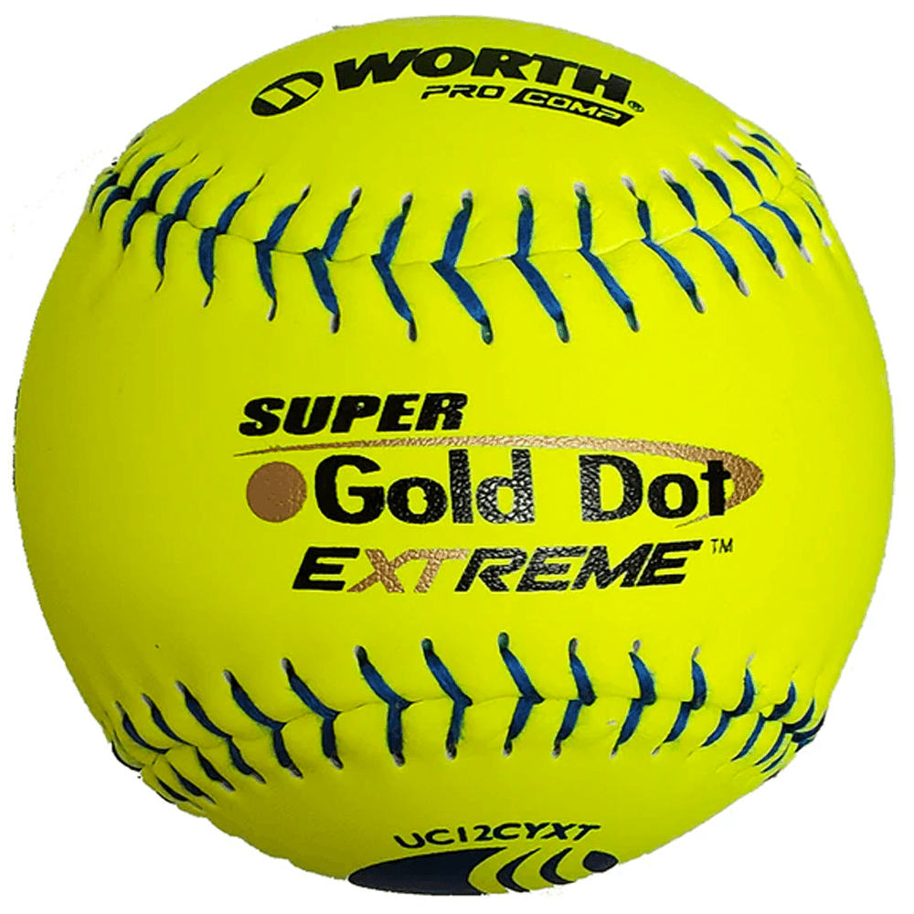 Worth Classic M Super Gold Dot Extreme 40/325 USSSA 12" Slowpitch Softballs - UC12CYXT – Specs Overview | Smash It Sports