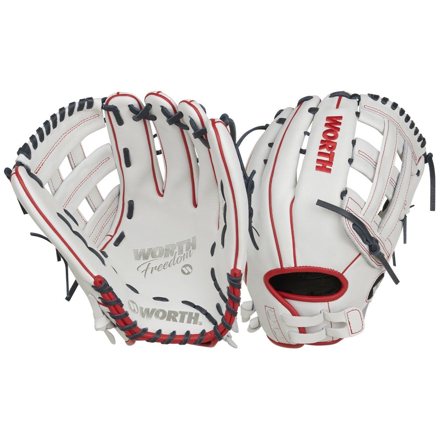 Worth Freedom Series 15" Slowpitch Fielding Glove - WWF150-6WNS – Product View | Smash It Sports | leather, pro, web