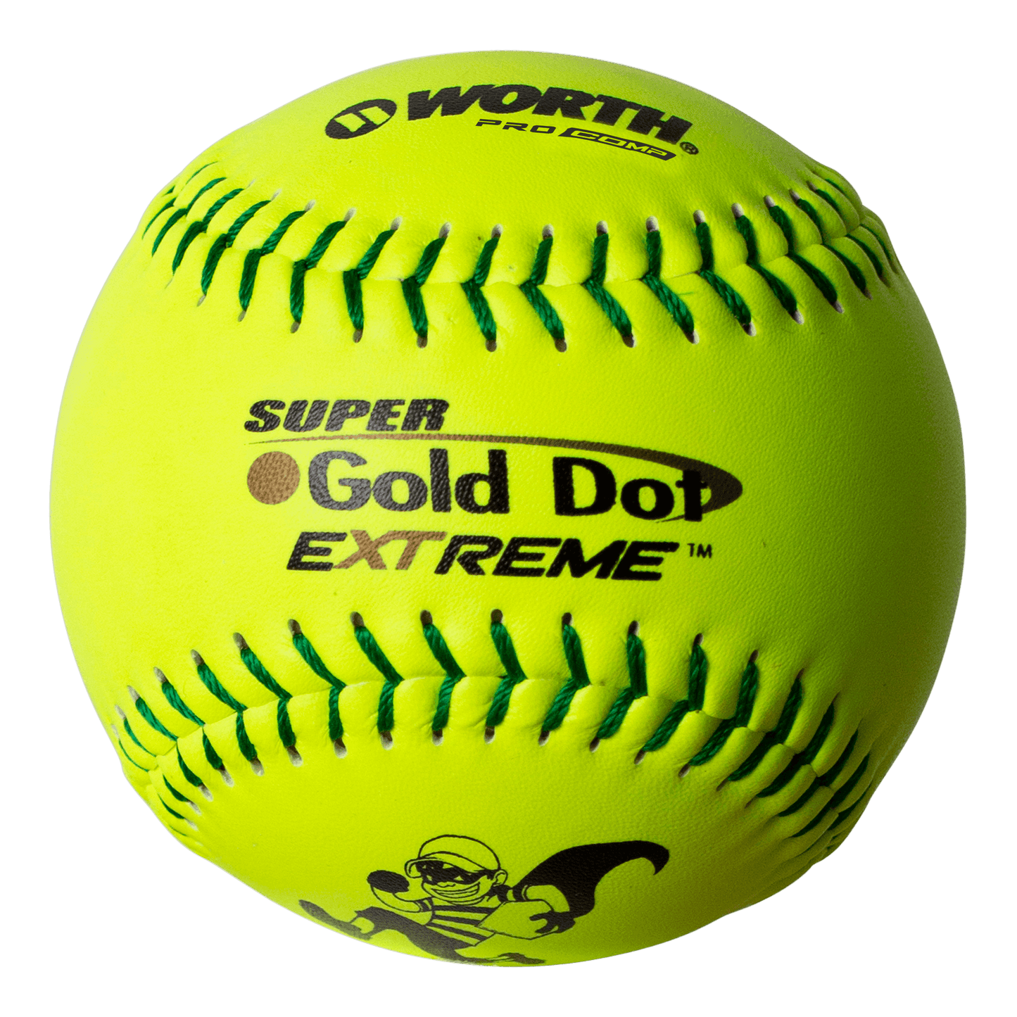 Worth Super Gold Dot Extreme 44/400 ISA 12" Slowpitch Softballs - IS44CY – Specs Overview | Smash It Sports