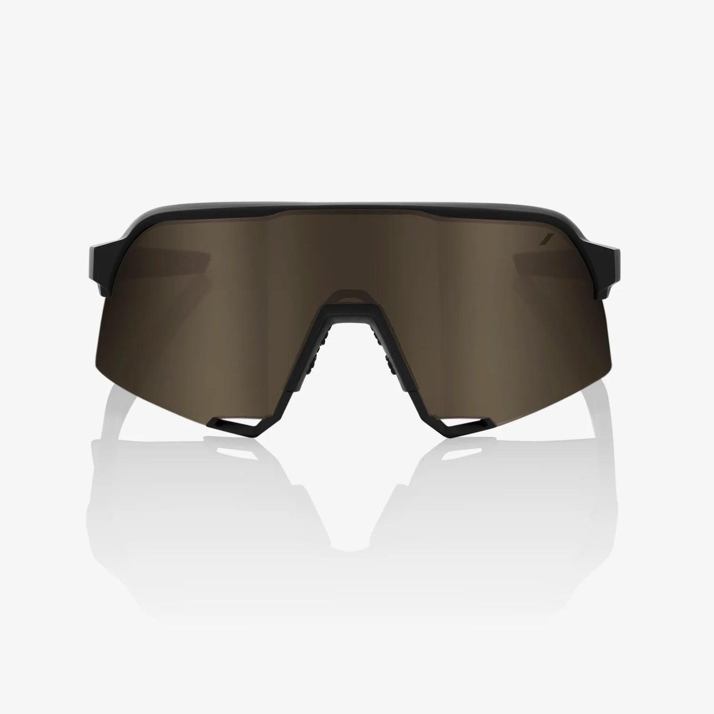 100 Percent Sunglasses - S3 - Soft Tact Black - Soft Gold Mirror Lens – Second View | Smash It Sports