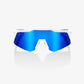 100 Percent Sunglasses - SPEEDCRAFT XS - Matte White - Blue Multilayer Mirror Lens – Second View | Smash It Sports