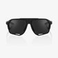 100 Percent Sunglasses - Norvik - Matte Black - Grey PEAKPOLAR Lens