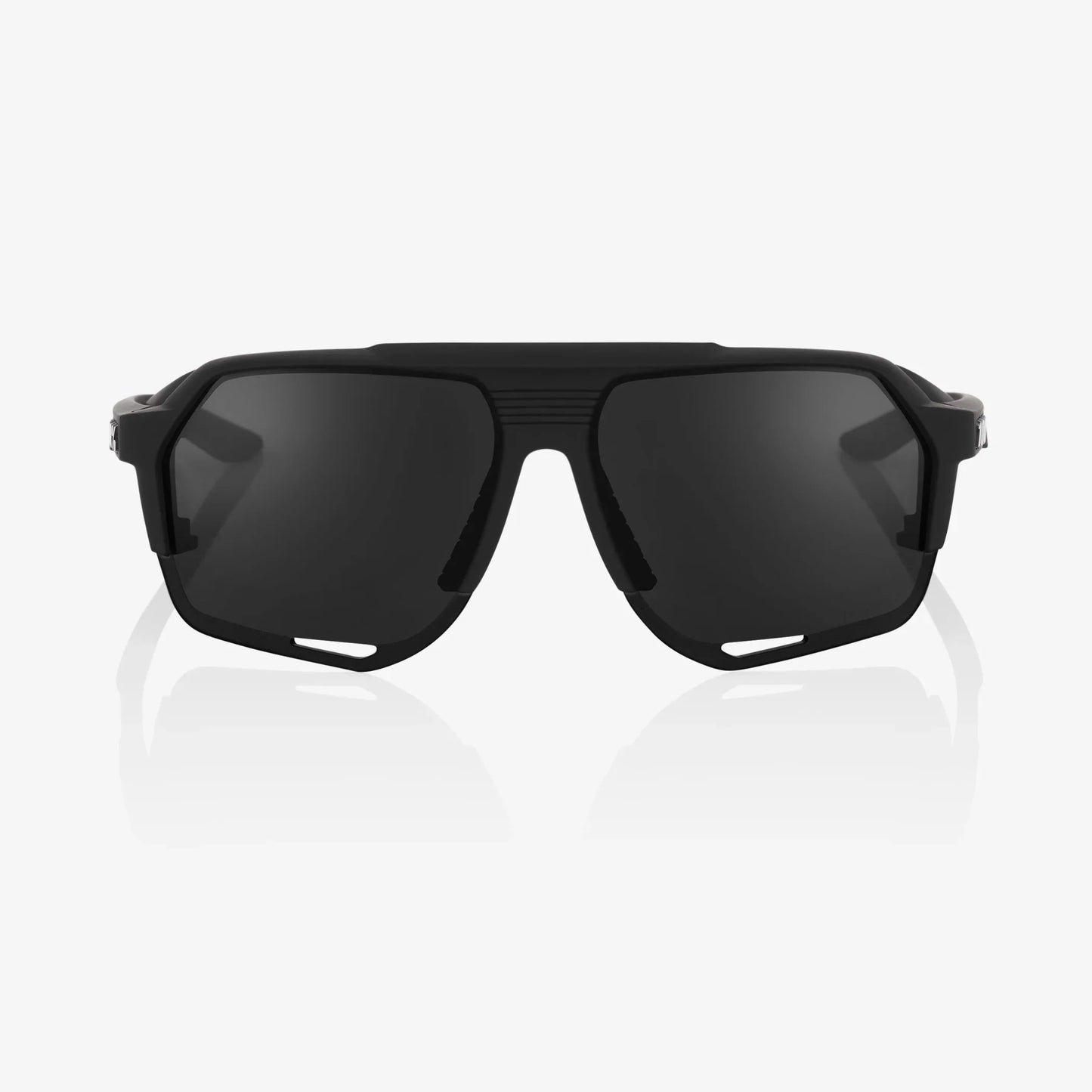 100 Percent Sunglasses - Norvik - Matte Black - Grey PEAKPOLAR Lens