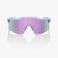 100 Percent Sunglasses - Speedcraft - Polished Translucent Lavender HiPER Lavender Mirror Lens