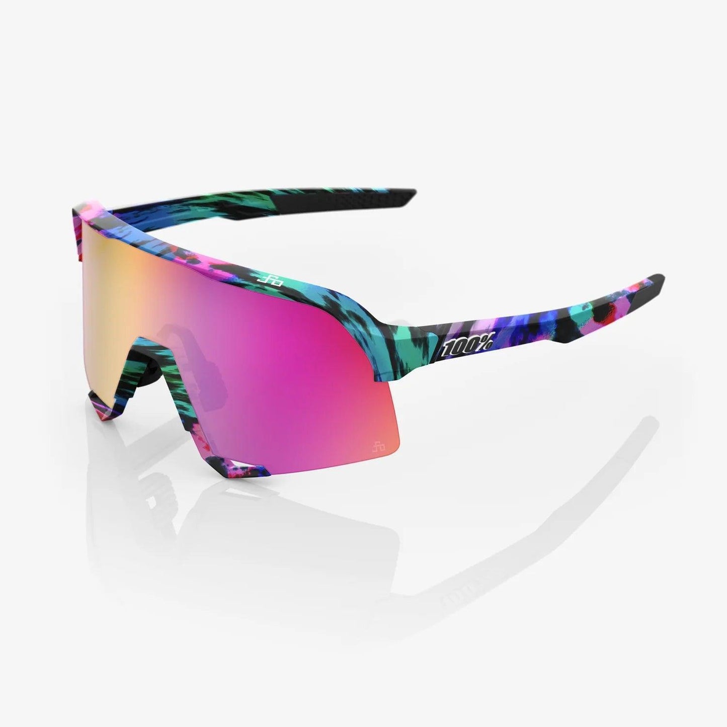 100% S3 - Peter Sagan LE Soft Tact Tie Dye Purple Multilayer Mirror Lens – Primary View | Smash It Sports