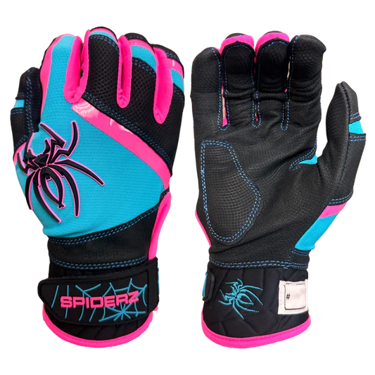 Spiderz Pro Premier Batting Gloves - Black Vice