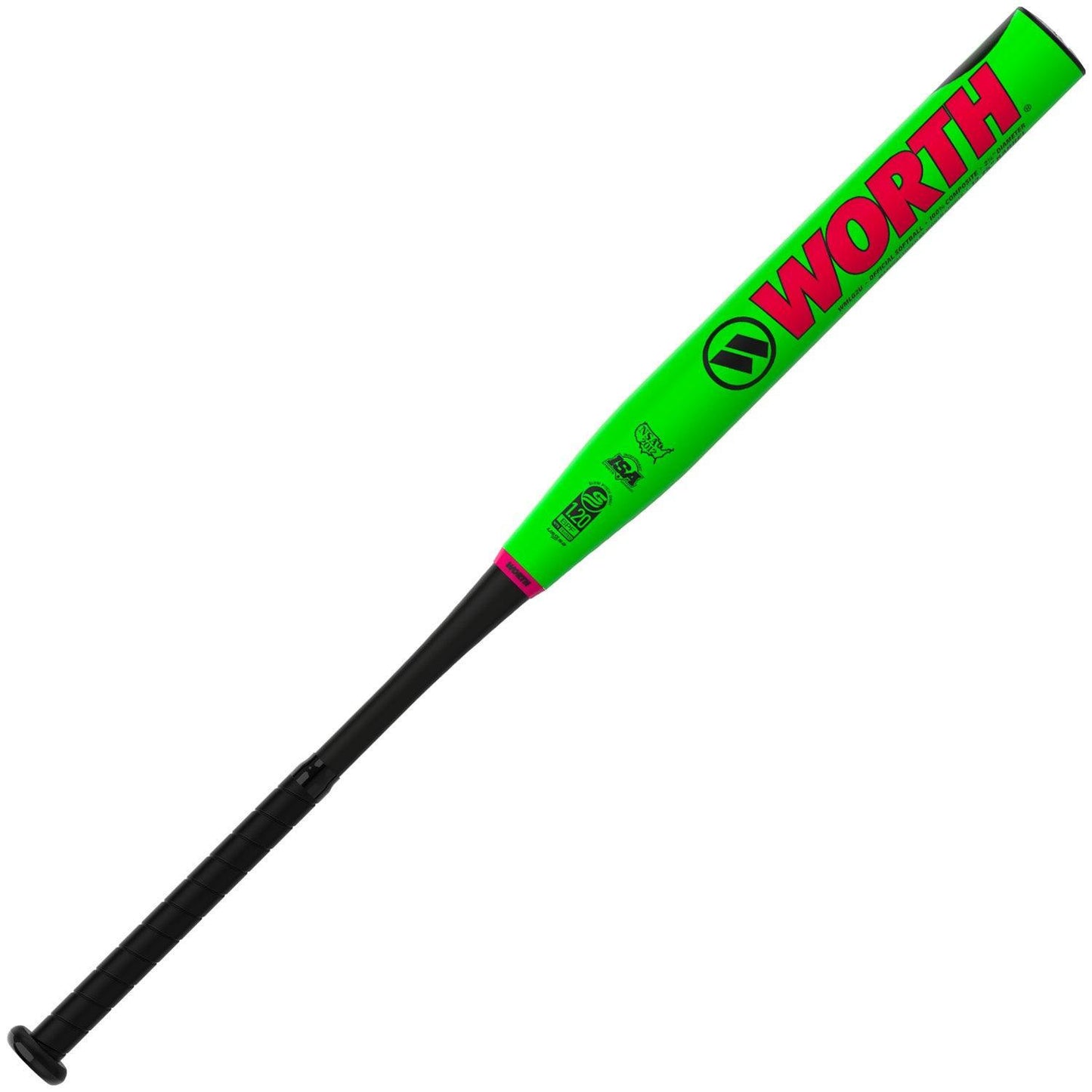 2023 Worth Legit Watermelon SmashLoad 12.75" 2PC USSSA Slowpitch Softball Bat WMLG2U – Third View | Smash It Sports