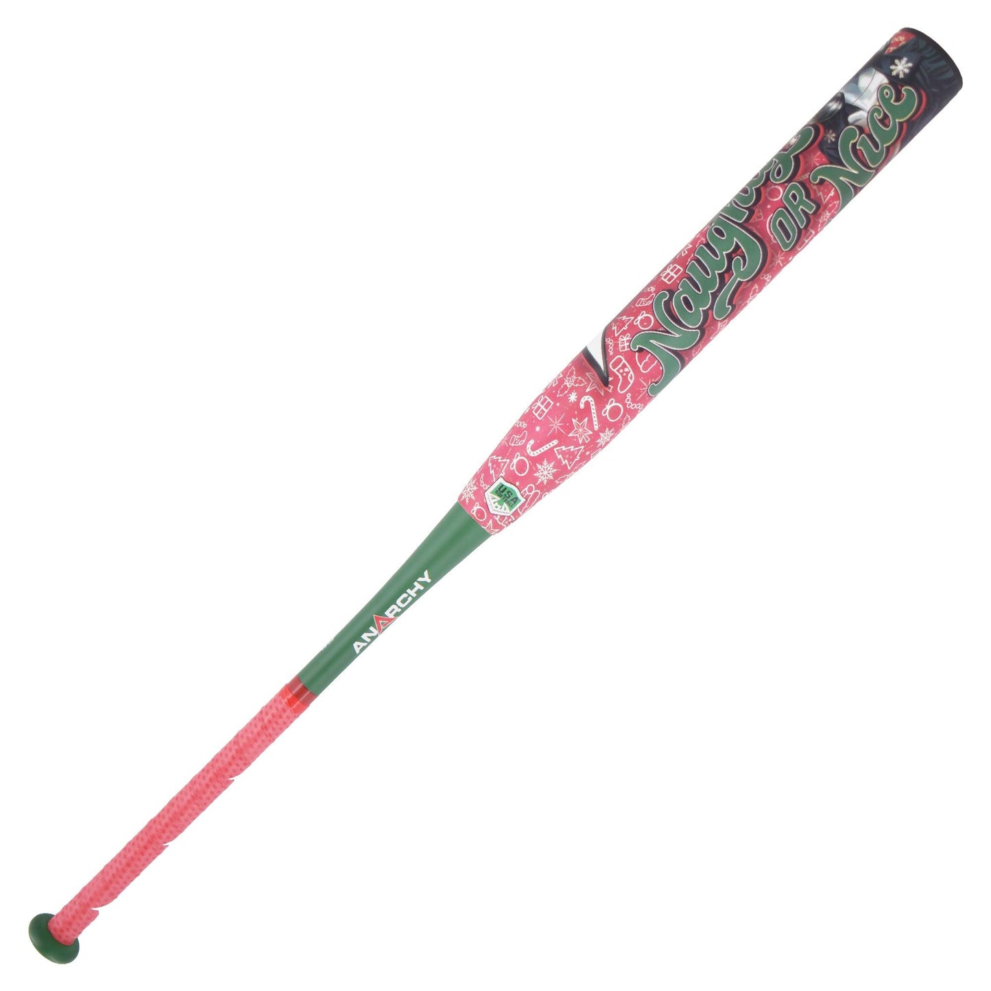 2024 Anarchy Naughty or Nice End Load USA/ASA Slowpitch Softball Bat ASPXMAS24A – Product View | Smash It Sports | composite