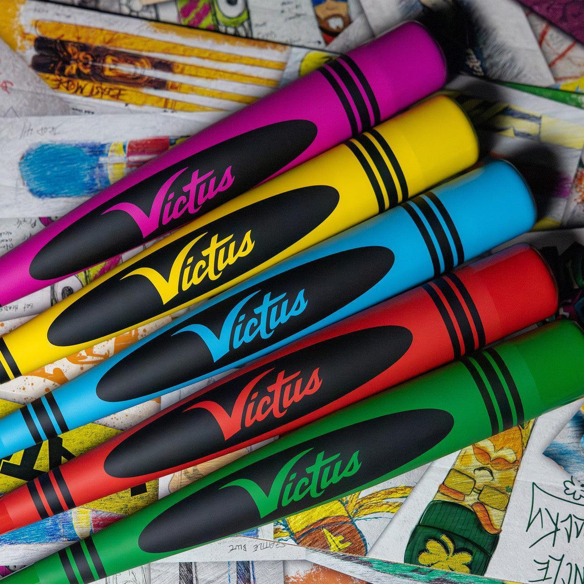 Victus Vibe Crayon -8 USSSA Baseball Bat - VSBVIB8C – Product View | Smash It Sports | alloy, usssa, balanced