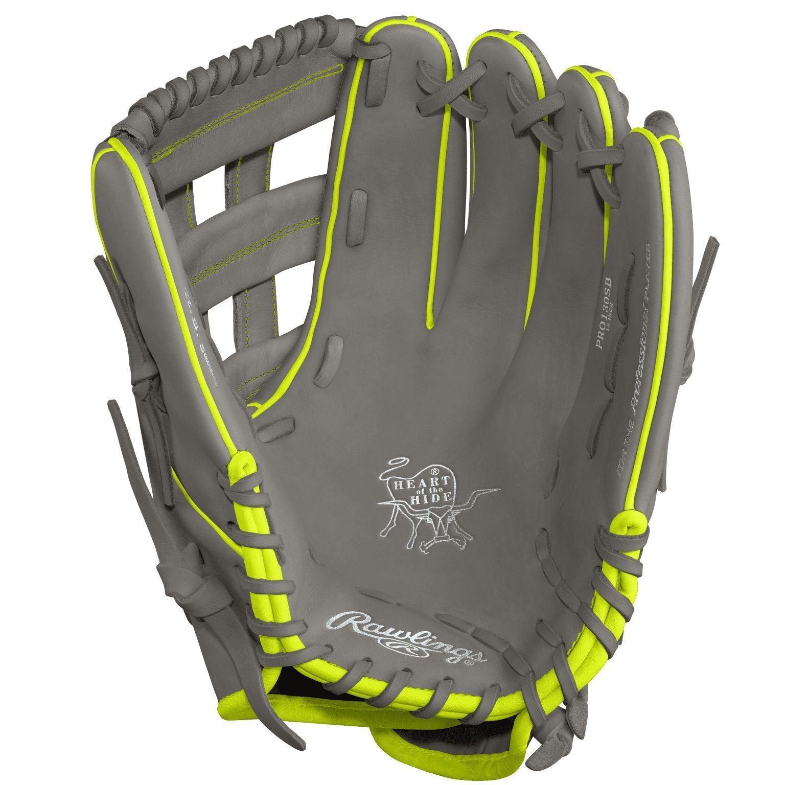 2025 Rawlings Heart of The Hide 13" Slowpitch Softball Glove - PRO130SB-6GO – Product View | Smash It Sports | leather, pro