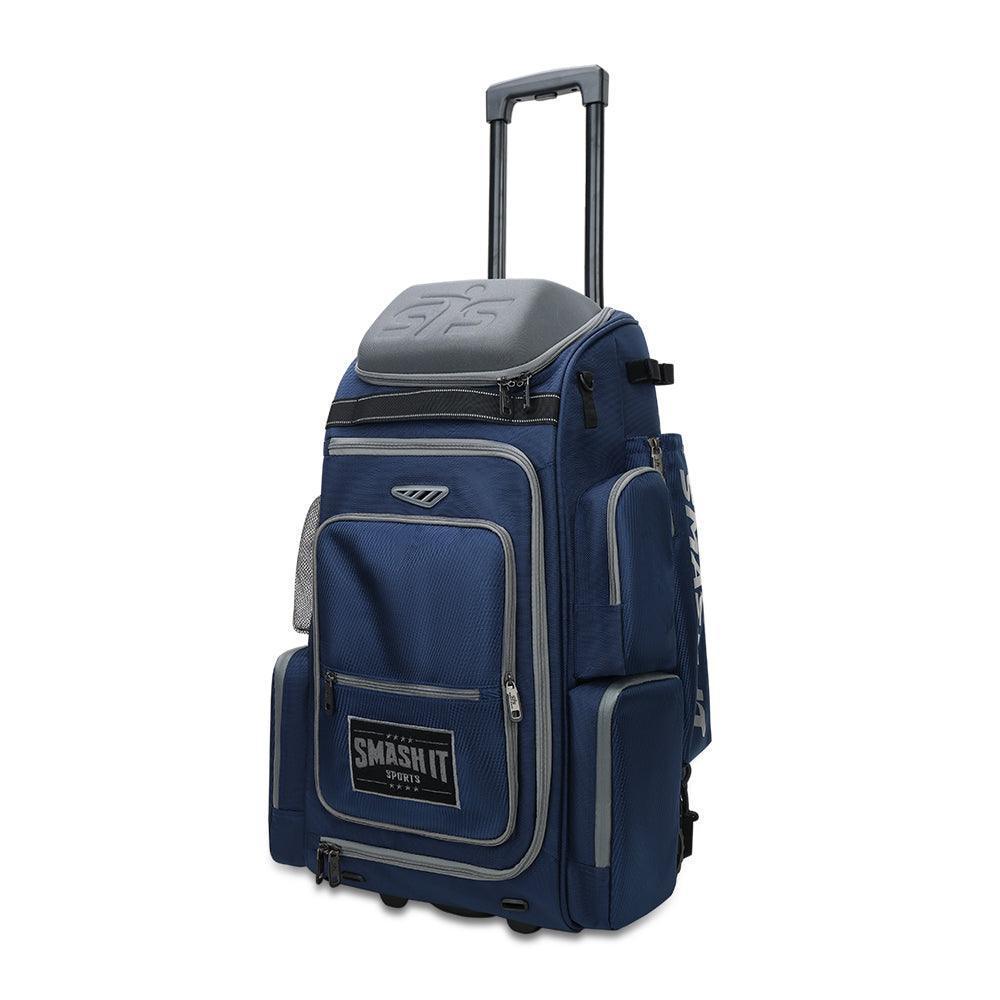2025 Smash Ops Lil’ Guerrilla Hybrid Roller/Bat Pack Bag - Navy/Grey - Smash It Sports