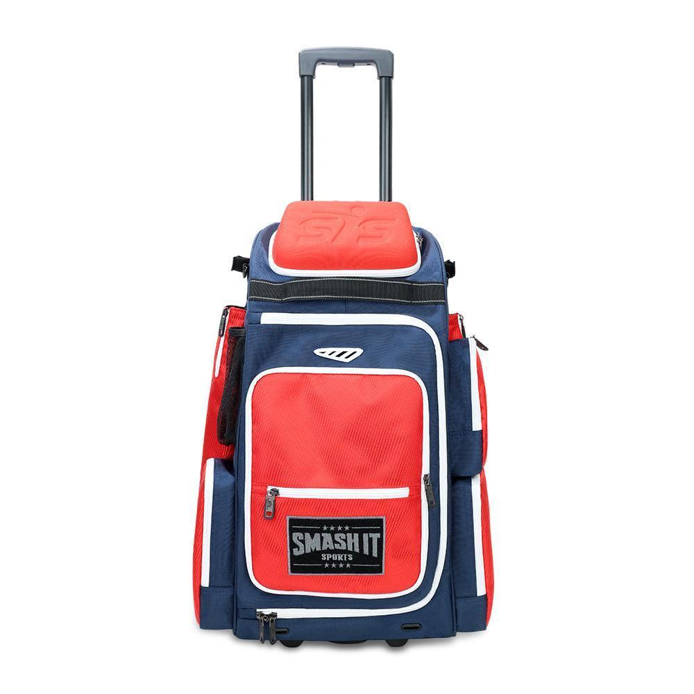 2025 Smash Ops Lil’ Guerrilla Hybrid Roller/Bat Pack Bag - Red/Navy - Smash It Sports