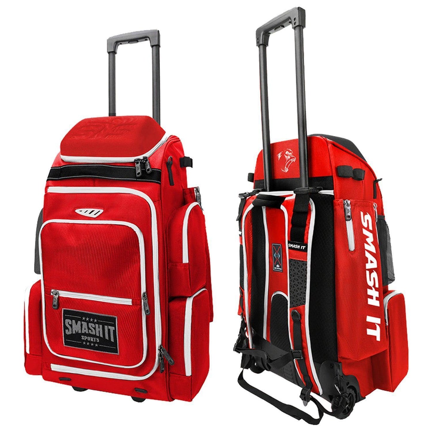 Smash Ops Lil Guerrilla Hybrid Roller/Bat Pack Bag - Red/White – Product View | Smash It Sports | ash