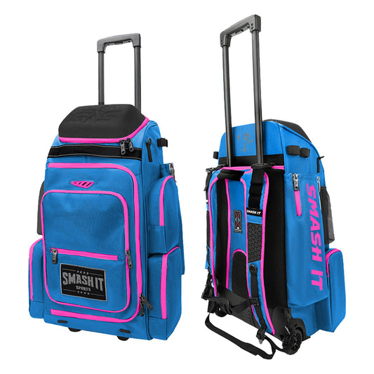 2025 Smash Ops Lil’ Guerrilla Hybrid Roller/Bat Pack Bag - Carolina/Pink